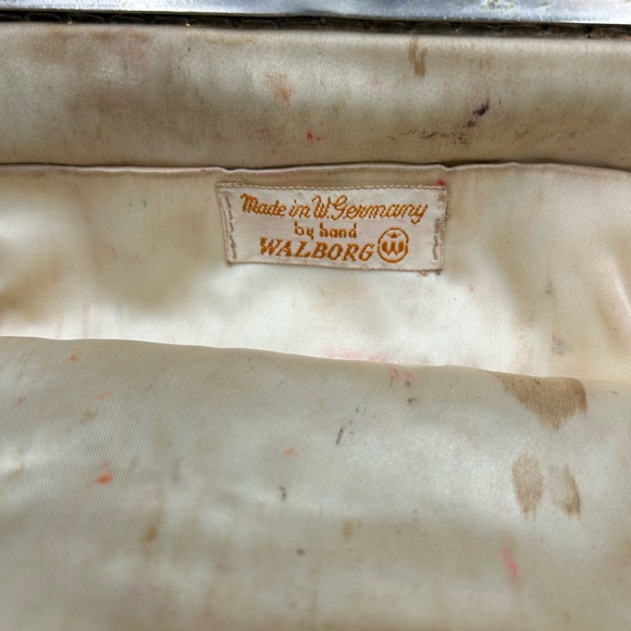 Vintage Walborg W Germany rhinestone & faux diamond Clutch - Picture 7 of 7